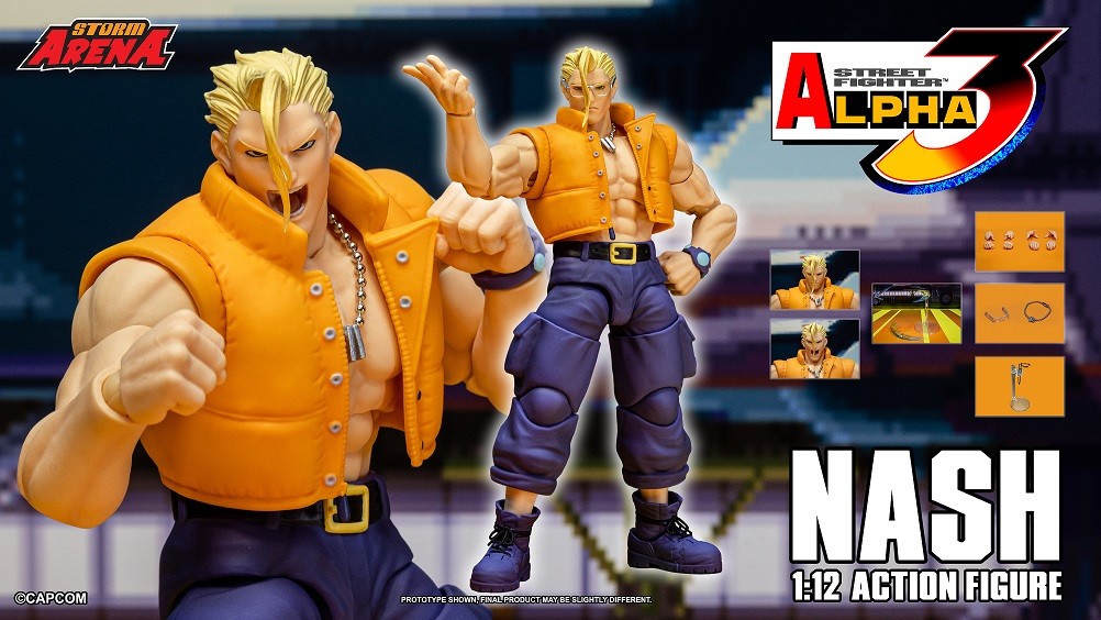 Storm Arena Street Fighter Alpha 3 Nash 1/12 Action Figure (Evo 2026) Presale