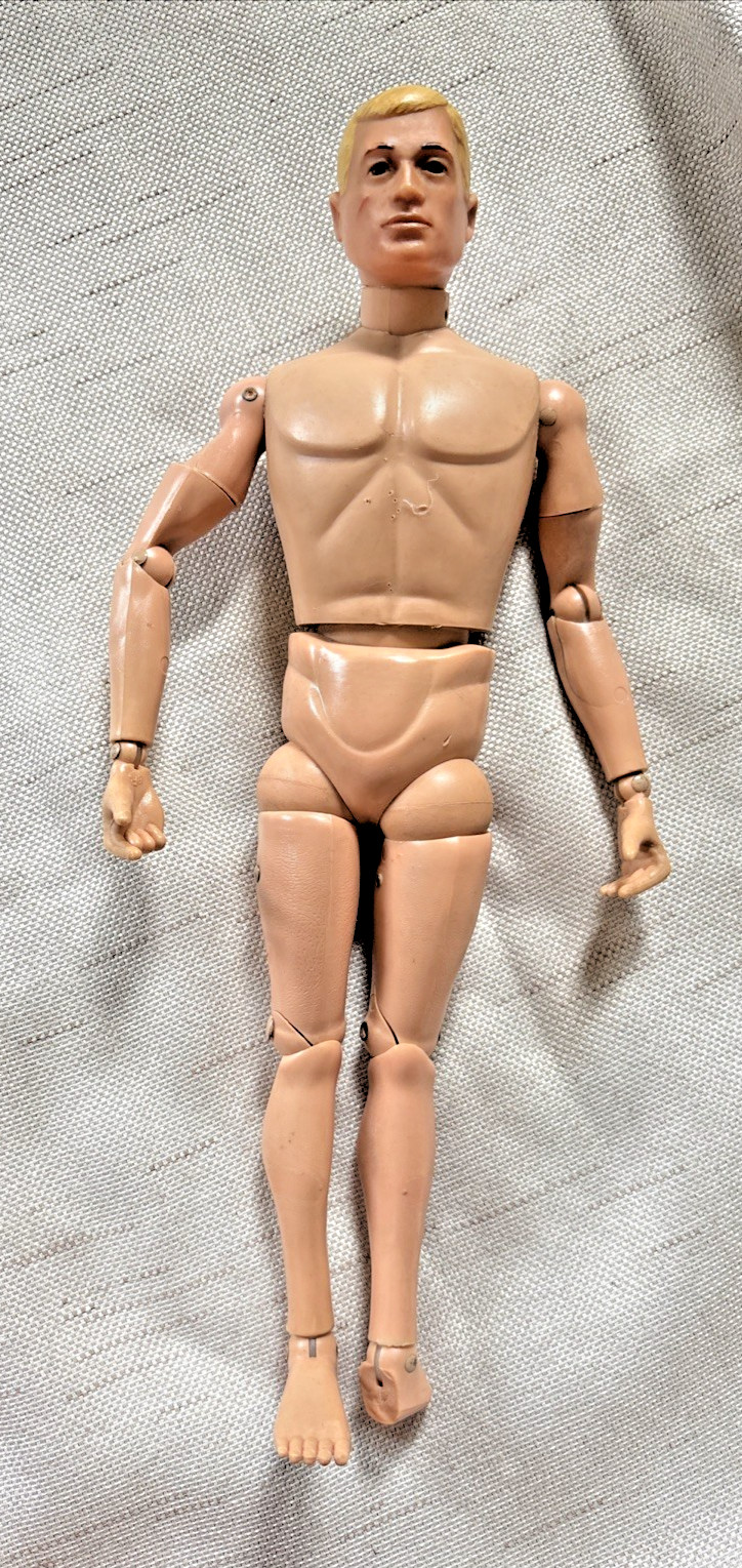 Rare Vintage Original 1964 HASBRO GI JOE 12&Prime; Figure Blond Hair Scar Face