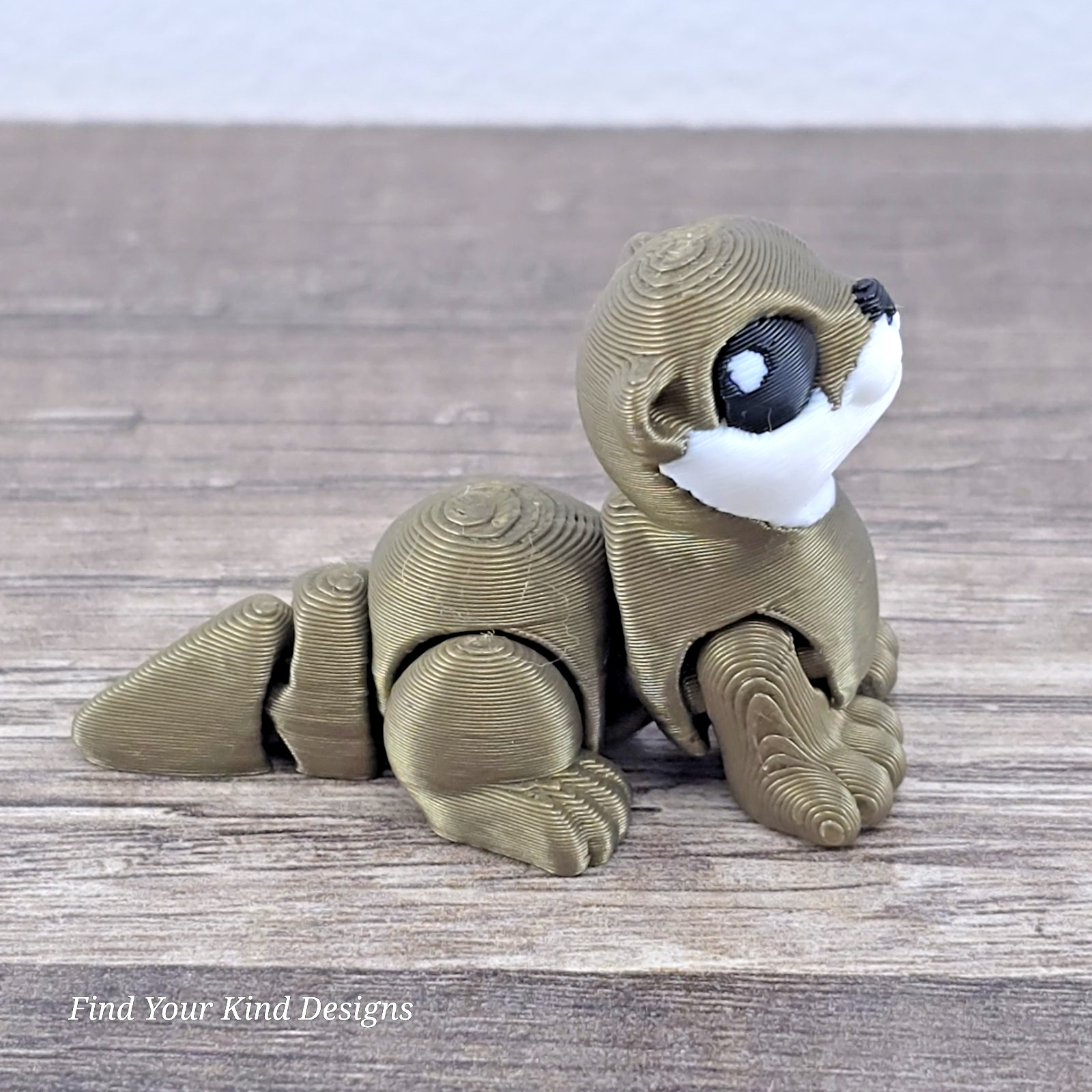 3D Printed Otter Hatchling | Articulated Flexi Fidget Toy 2&Prime; Cute Gift Idea