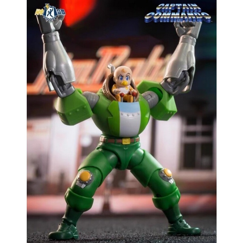 1PCS 52Toys Captain Commando Mack Captain Giuzu Baby Head 3.7&Prime; Action Figure