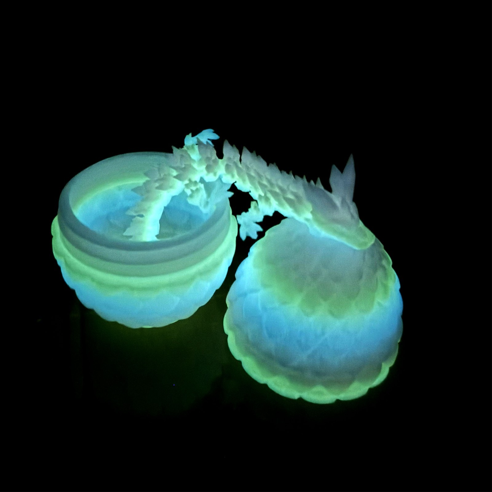3D Printed Crystal Egg Model,Articulated Animals figure,Fidget Toys Home Decor