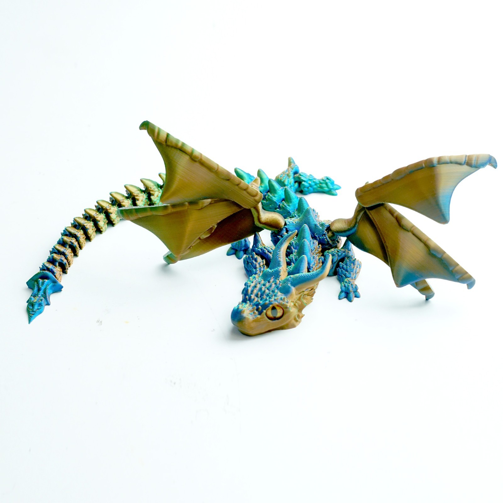 11inch 3D Printed Flying Dragon Model,Articulated Animals Figure,Toys Home Decor