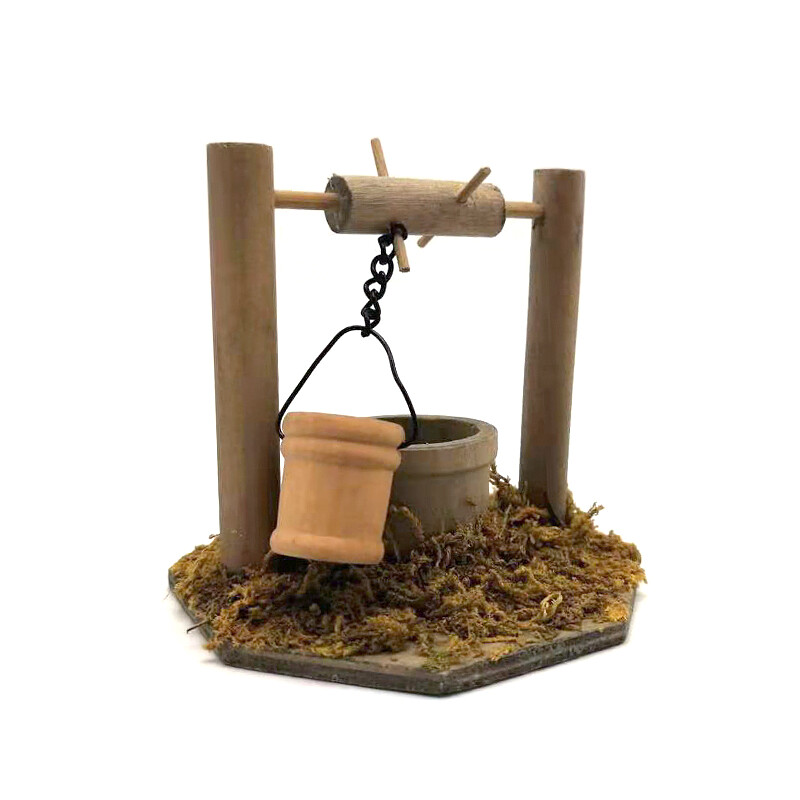 1:12 Scale Soldiers Dollhouse Miniature Well Garden Accessories Tactical Setting