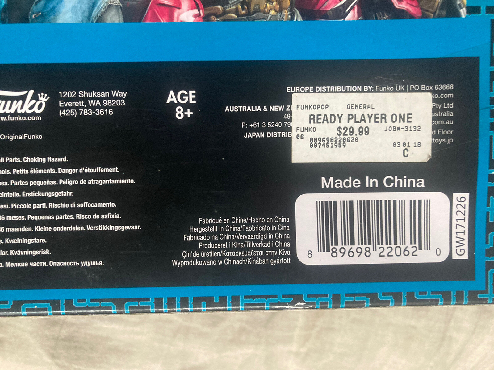 Funko Ready Player One Action Figures Parzival Artemis Aech I-Rok 4 Pack Nice