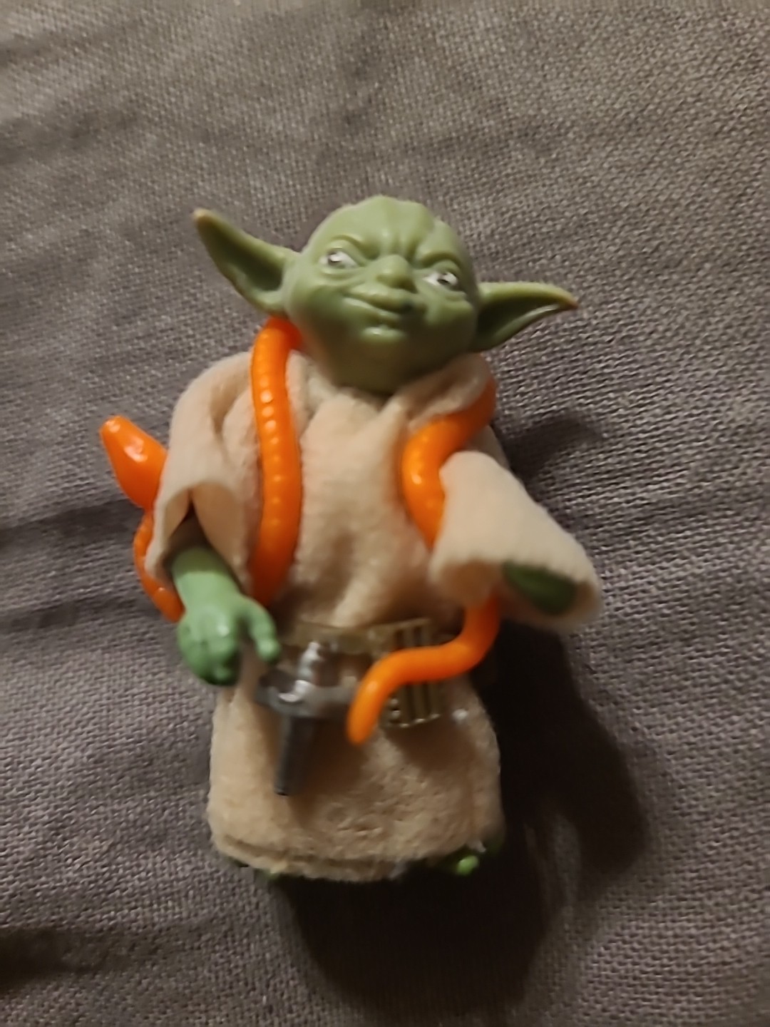 VINTAGE 1980 STAR WARS V: EMPIRE STRIKES BACK YODA + White Eyes/Snake No CANES