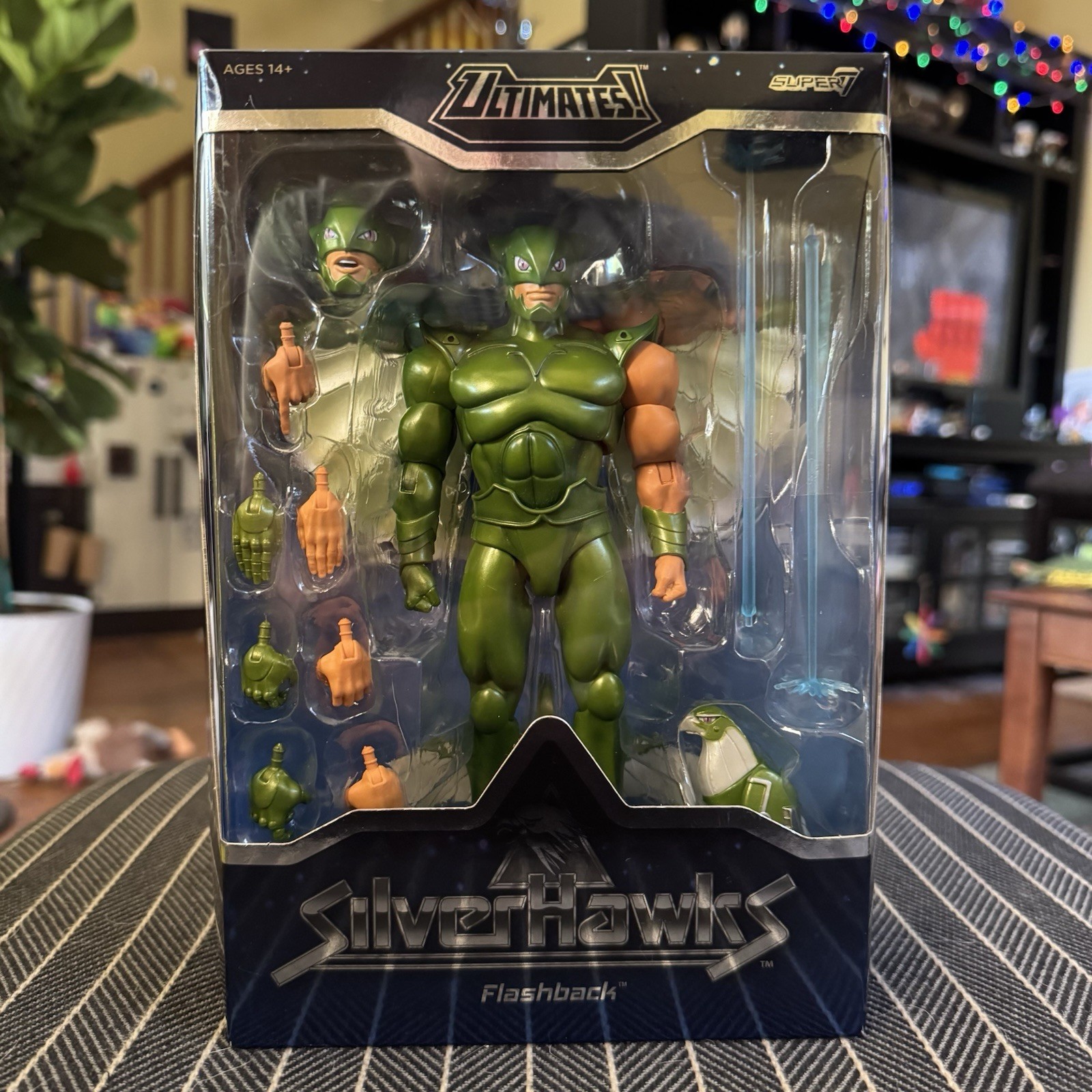 Super7 Ultimates! Silverhawks Flashback w/ Backlash (Toon) 7” Figure *MINT*