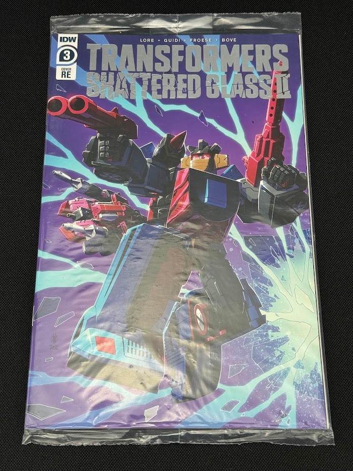 Transformers Shattered Glass 3 Slicer comic only SEALED IDW Pulse variant