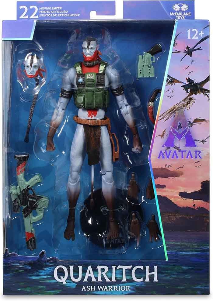 Avatar Fire and Ash 7 Inch Action Figure Exclusive – Quaritch Ash Warrior #04