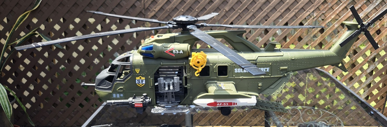 Chap Mei AF-53 Soldier Force Massive Mega 31&Prime; Military Helicopter Working Sounds