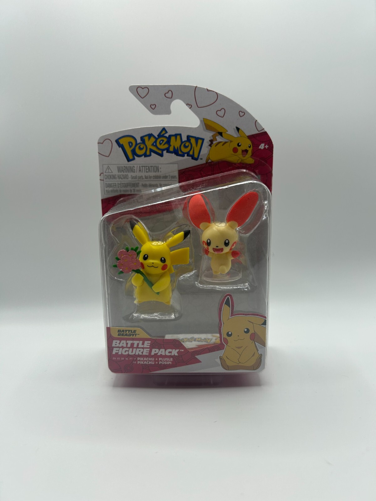 Pokemon Valentine&rsquo;s Day Battle Figures Pikachu and Plusle 2-Pack *New