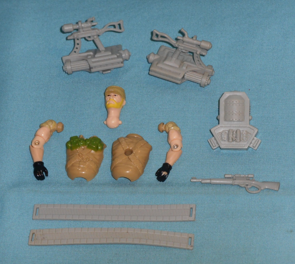 vintage G.I. GI JOE gijoe ROCK & N ROLL BODY PARTS + WEAPONS lot arms gun