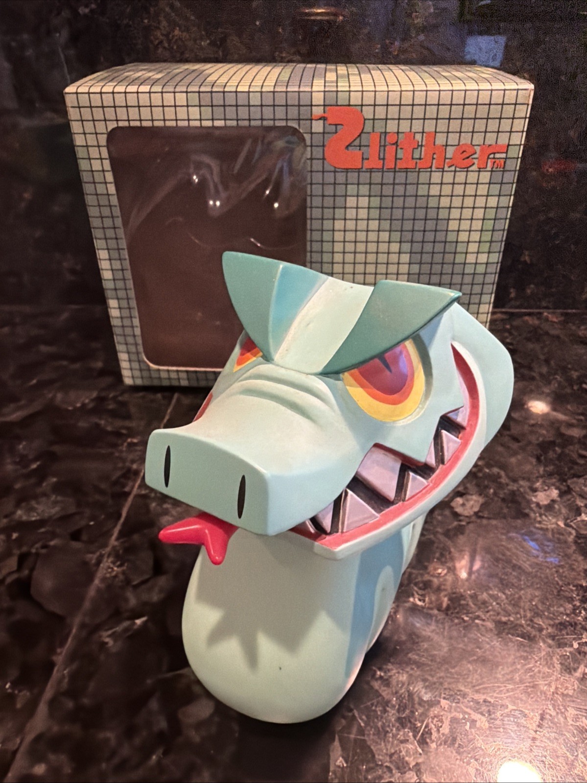 Strangeco Touma Vinyl Figure Monster Designer Toy Kaiju Style Art Toy Green