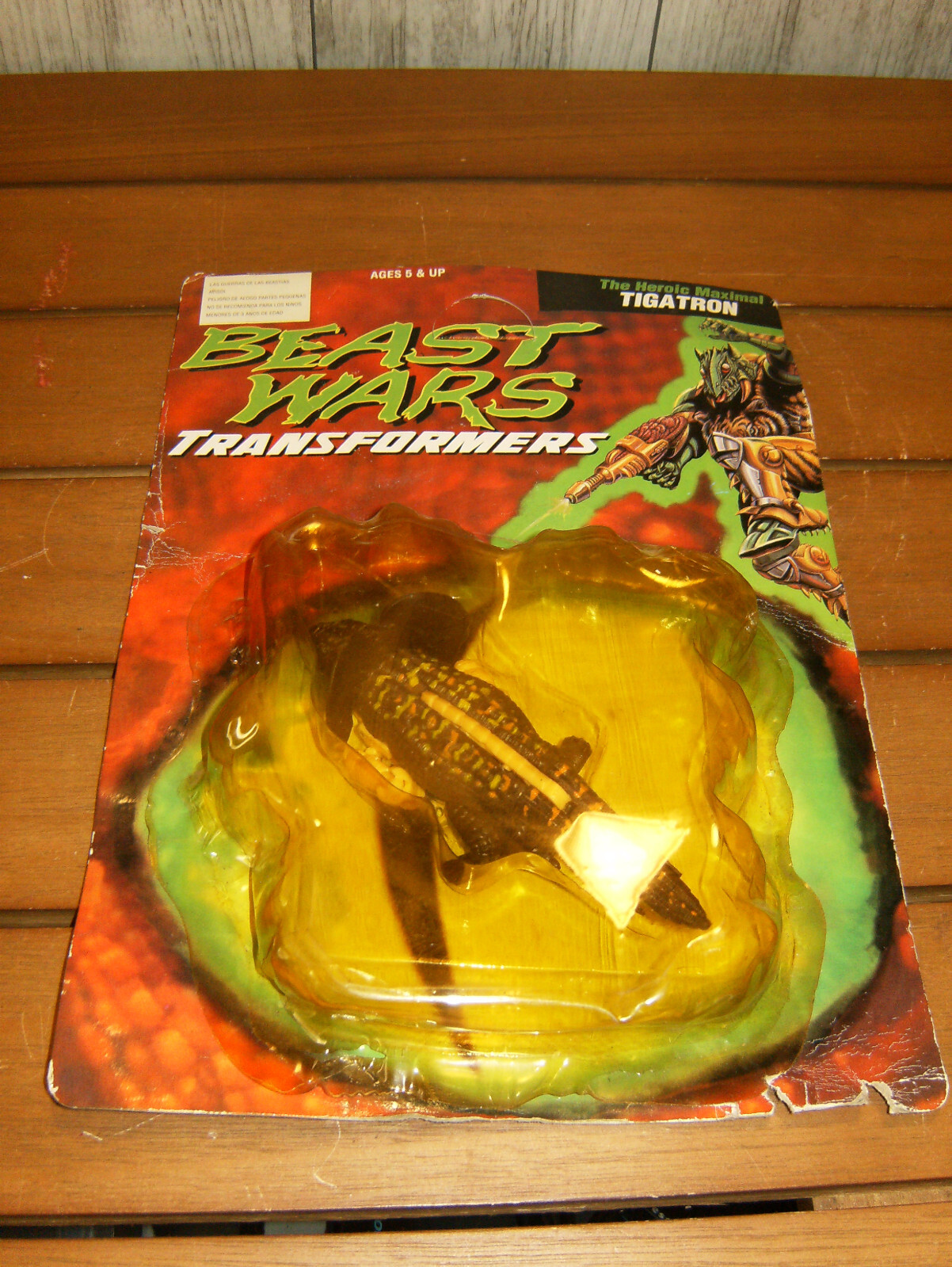 RARE ERROR Beast Wars Transformers Iguanas on Tigatron Card