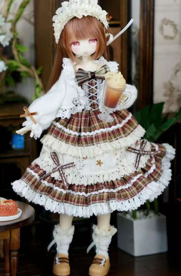 Momotale Black Chocolate Mocha Milk Tea 8.6In Bjd Action Figure Gift In Stock