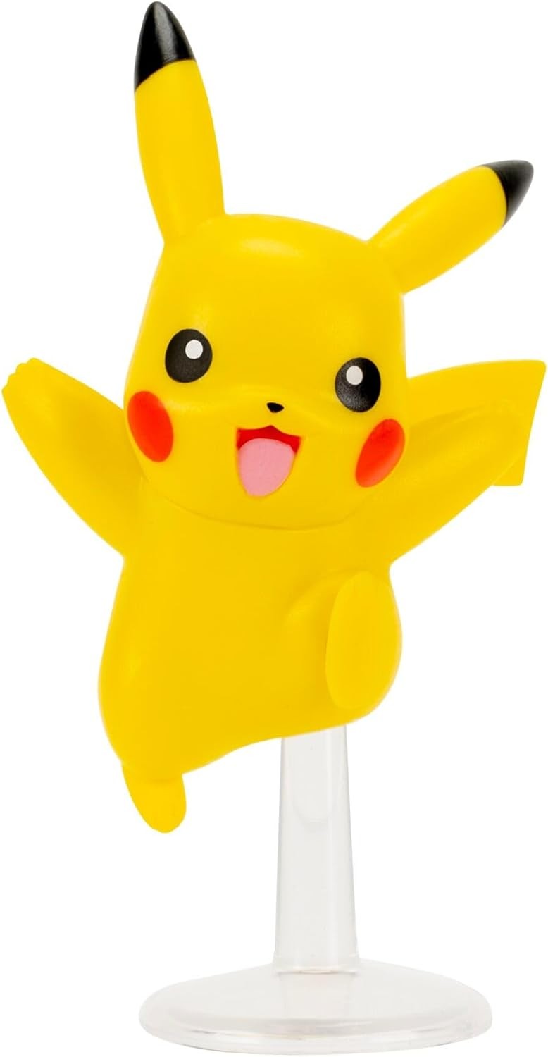Pokémon Battle Figure 3 Pack – Features 2-Inch Metapod (with Stand) and Pikachu