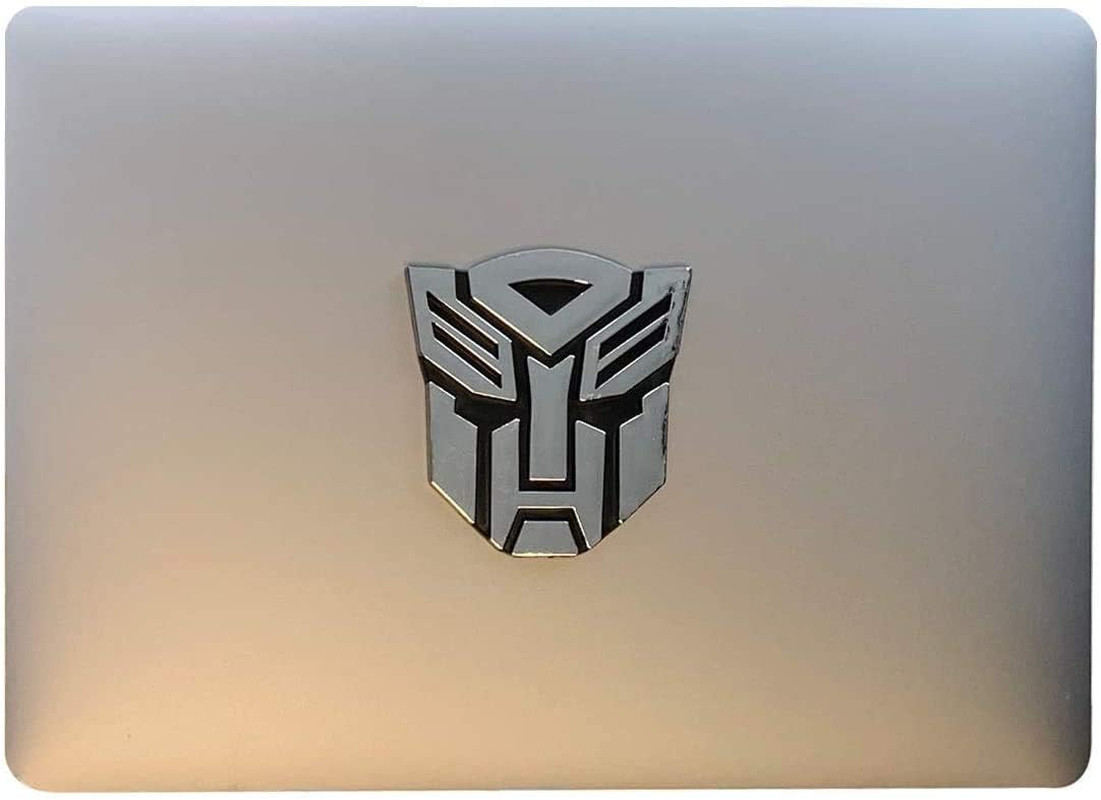 2 PCS in Set Transformers Emblem – 3&Prime; Tall for Car Autobot Sticker Pair Chrome F