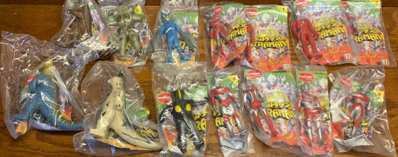 7-11 Thailand Slurpee Meal Ultraman & Monsters 3.5&Prime; Toys Set of 14