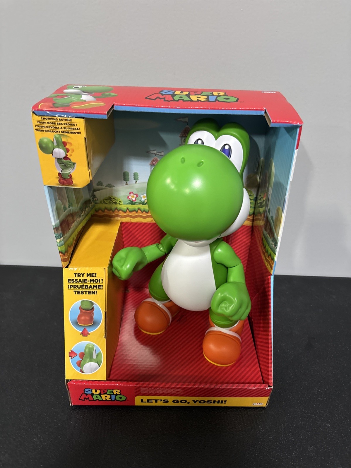 Super Mario Let&rsquo;s Go Yoshi 12&Prime; Tall Interactive Action Figure Galaxy