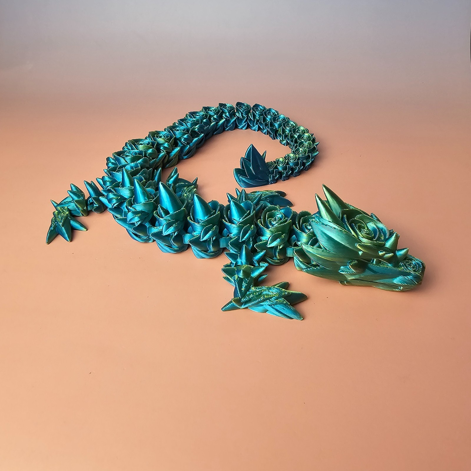 Rose Dragon 3D Printed