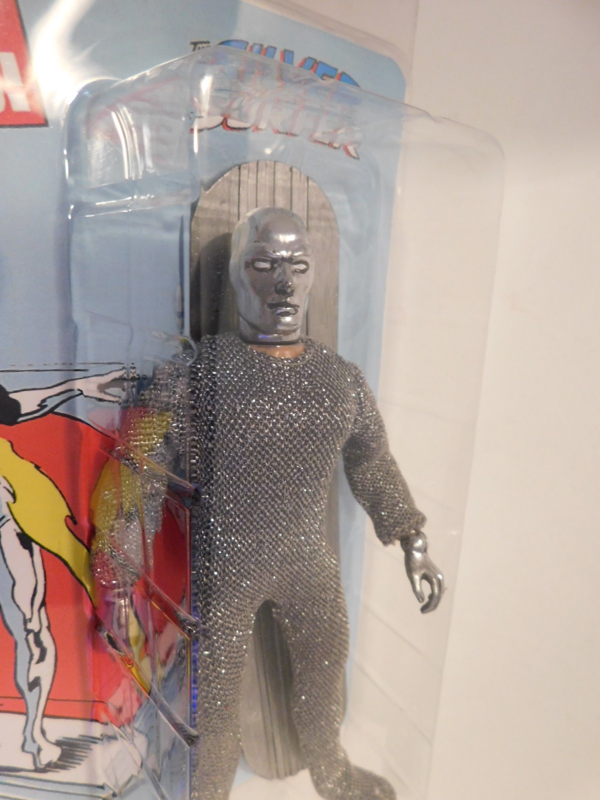 Mego 8&Prime; Action Figure Custom Marvel Comics Defenders Silver Surfer Clamshell Pk