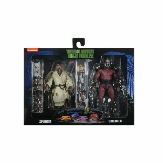 NECA TMNT 1990 Movie Splinter & Shredder 7&Prime; Action Figure 2-Pack – New In Box