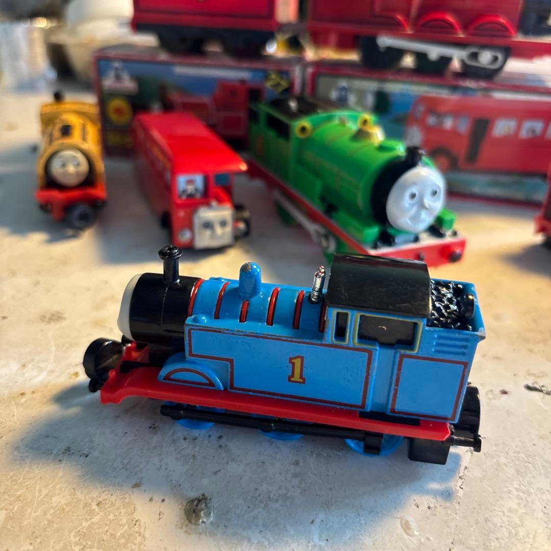 Tomy Thomas Engine Set Plarail Train Collection Vintage Toy Model Diorama