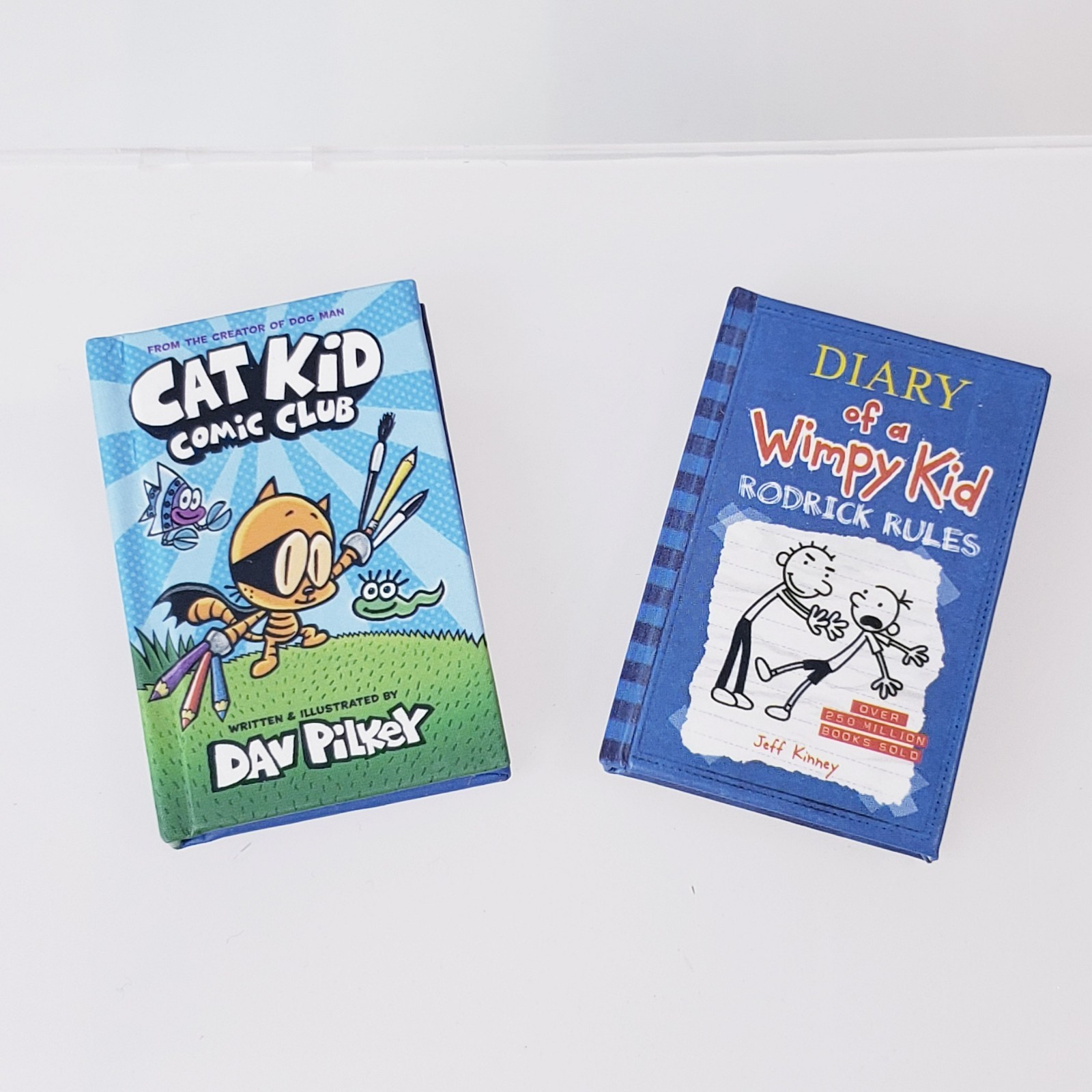 Zuru Mini Brands Books ~ Cat Kid & Diary of a Wimpy Kid Miniature Lot