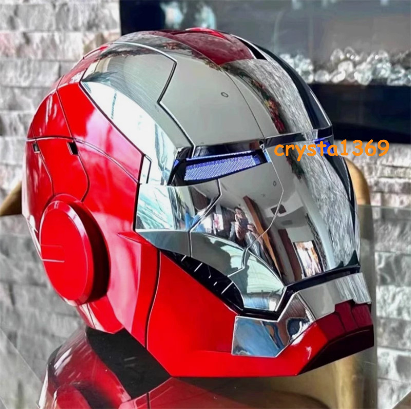 Autoking Iron Man MK5 1:1 Helmet Voice-control Touch Mask Transform Cosplay Prop