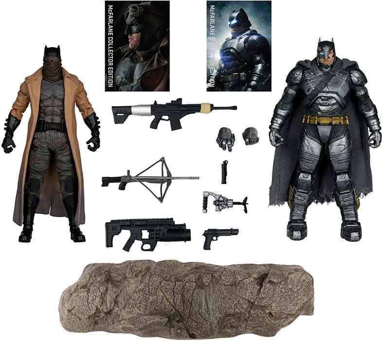 DC Multiverse v Superman 7&Prime;Figure 2-Pack Batman Knightmare & Armor Gold Label