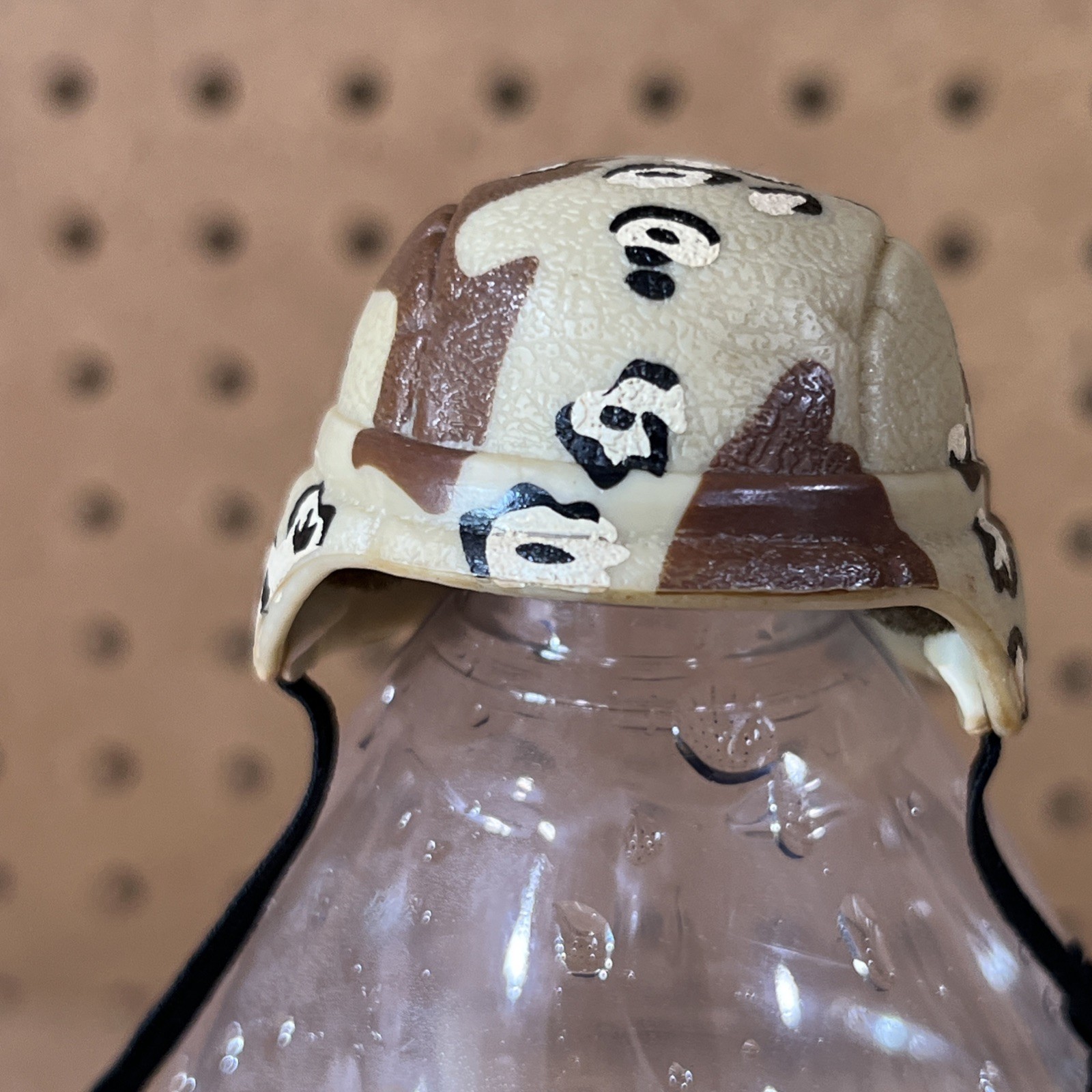 G.I. Joe Tan Camo Helmet with Straps 1:6 Scale