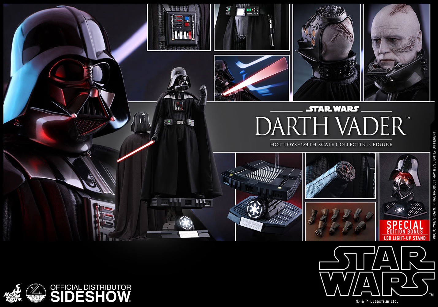 Hot Toys QS013 Star Wars Return of the Jedi Darth Vader 1/4 Special Edition NEW