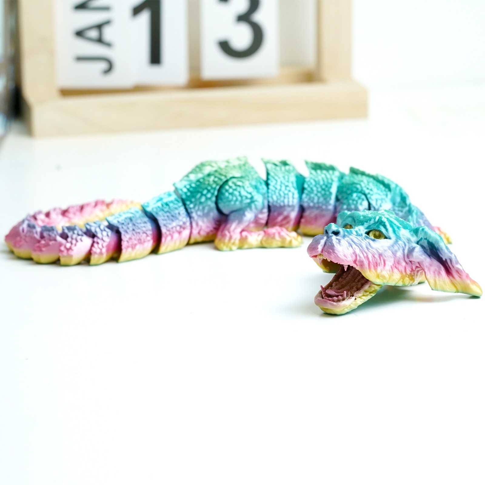 3D Printed Doghead Dragon Model,Articulated Animals figure,Toys Home Decor