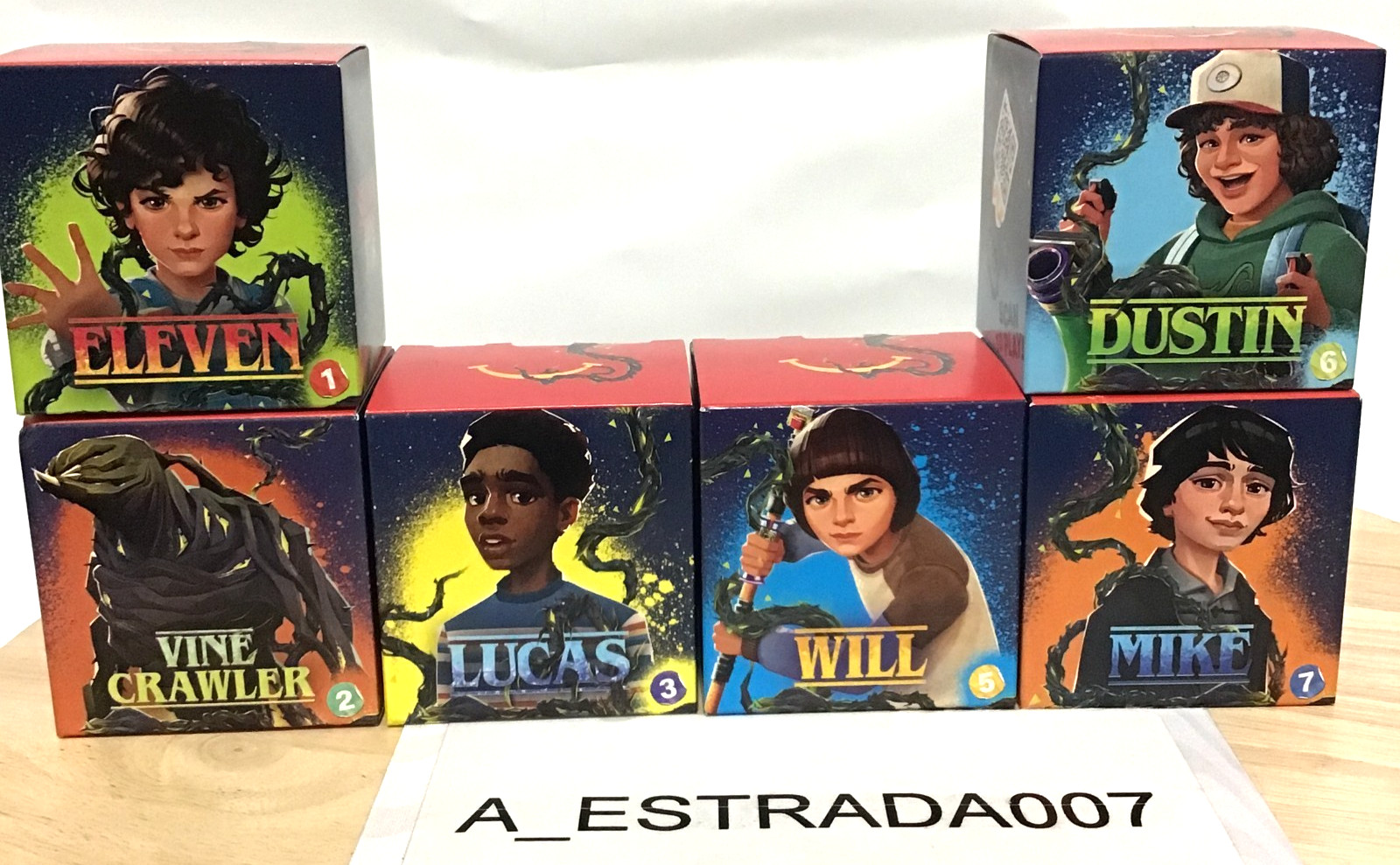 Lot Of 6-2026 McDonalds Netflix Stranger Things Happy Meal Toys #1,2,3,5,6,7