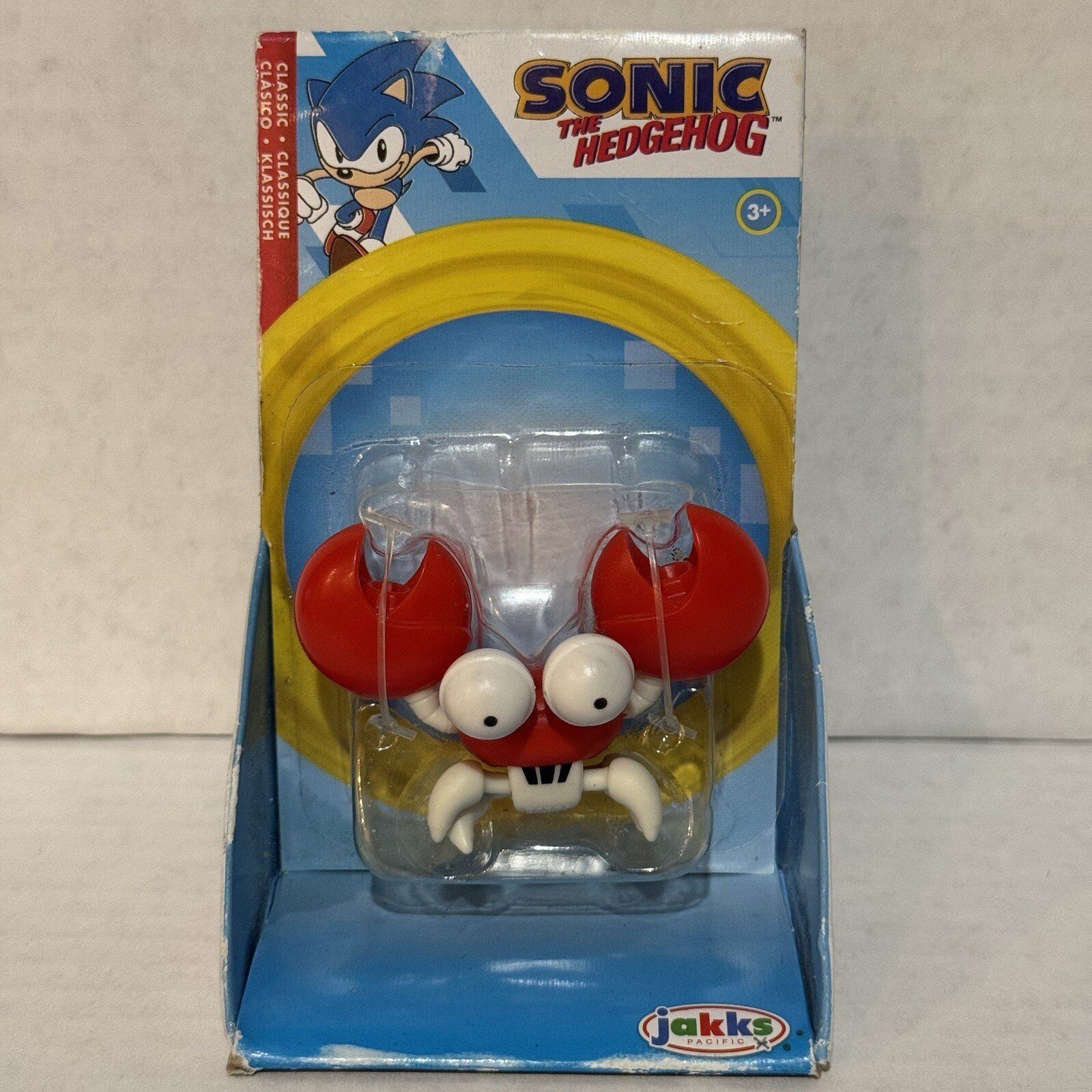 Sonic The Hedgehog Crabmeat Crab 2.5&Prime; Articulated Figure Mancave Game Room Decor
