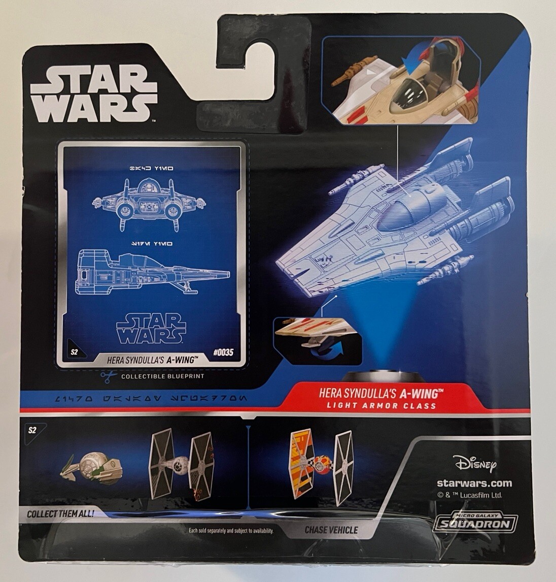 Star Wars Micro Galaxy Squadron Hera Syndulla&rsquo;s A-Wing RARE 1/15,000 Series 2