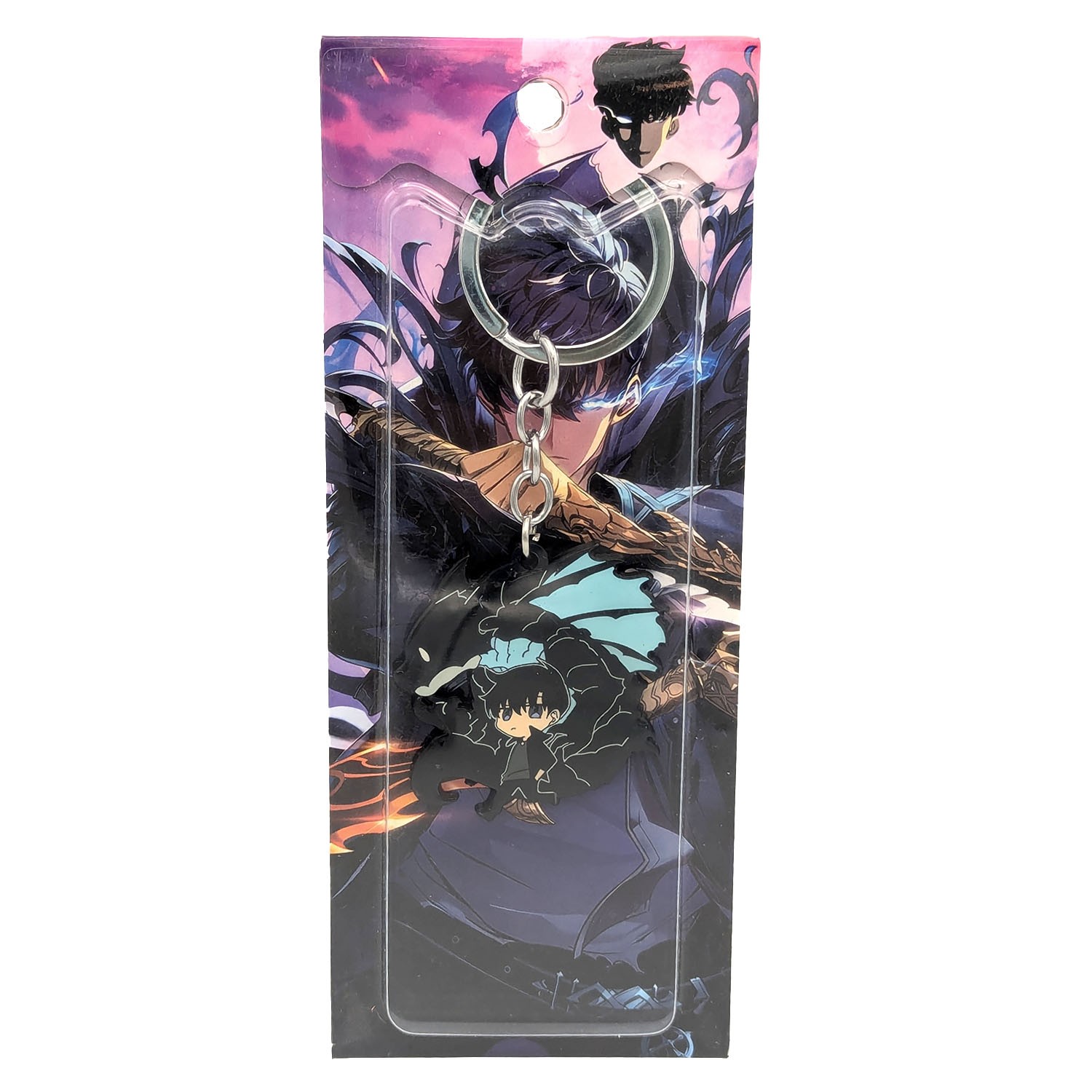 CHIBI SUNG JINWOO & KAISEL Solo Leveling 1.5 in. Key Chain (Dragon KeyChain)