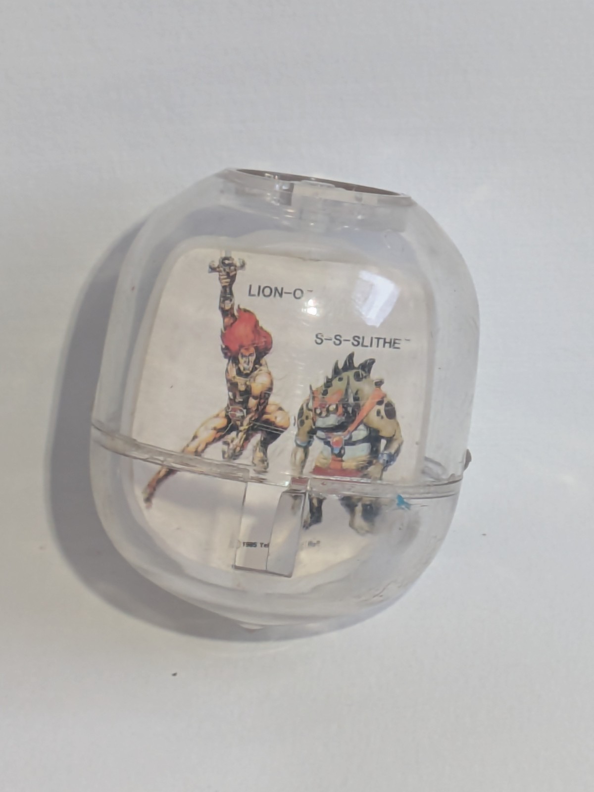 1985 THUNDERCATS MIGHTY FIGHTING TOP Lion-0 S-S-Slithe JANEX TOYS HTF Telepix