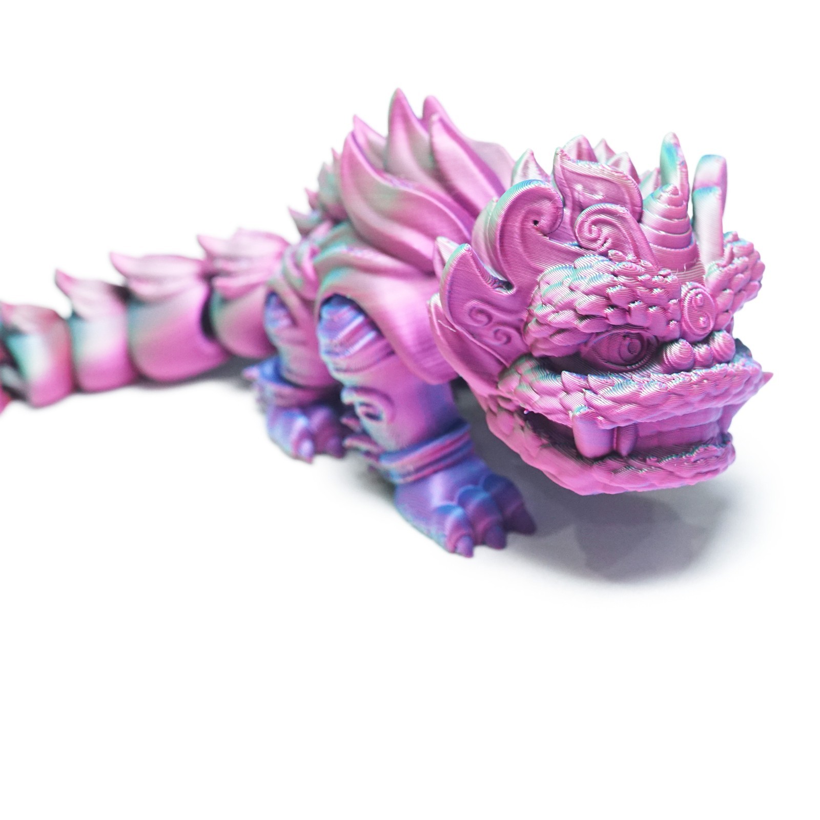 3D Printed Lion Dance Model,Articulated Animals Figure,Fidget Toys Home Decor