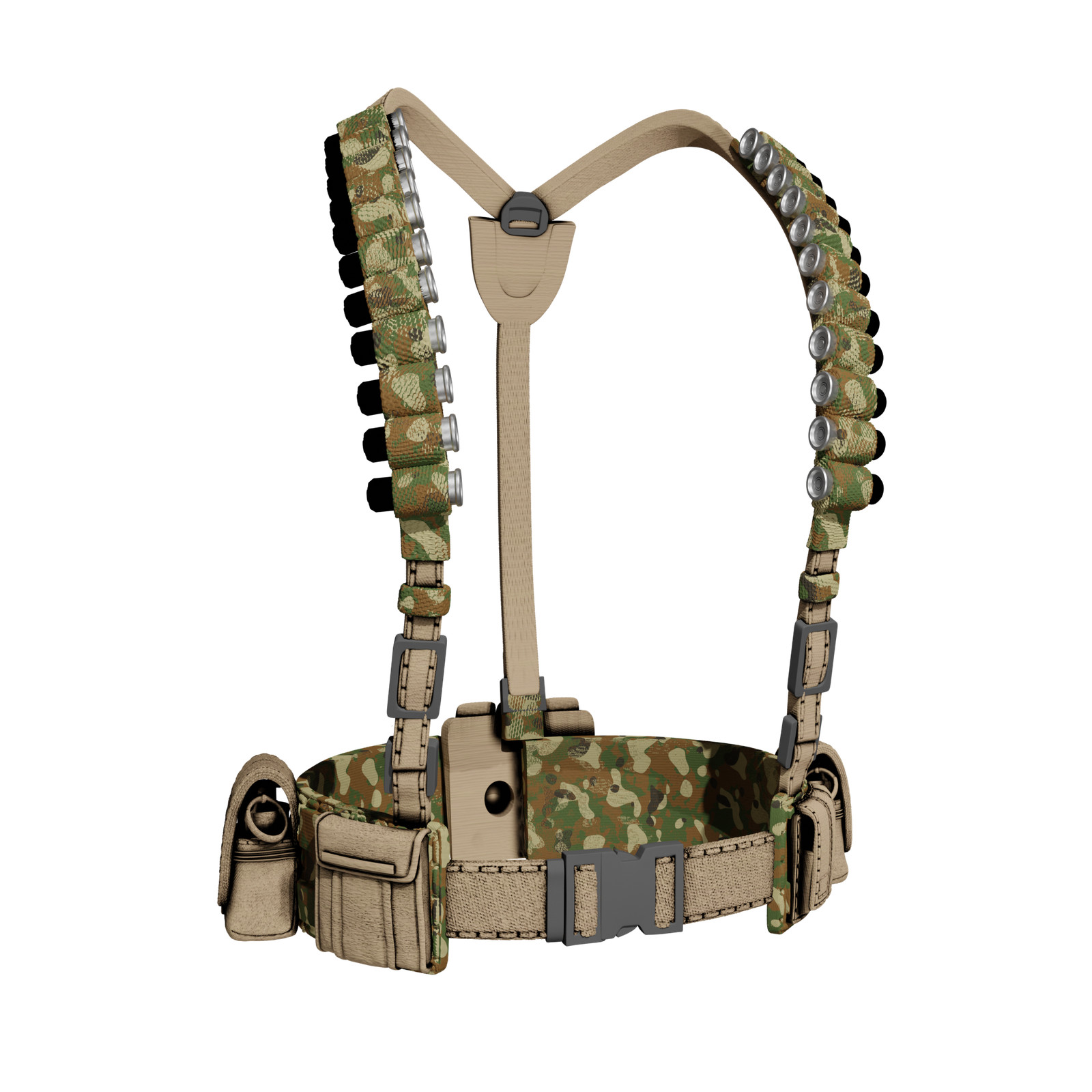 1/12 Scale Action Figure Chest Harness: Flint