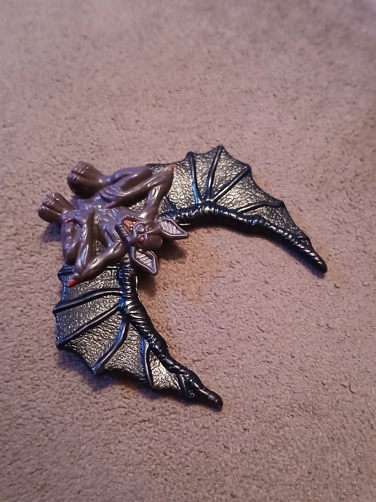 MIGHTY MAX Horror Head Defeats Vamp Biter Bat Figure Part Piece Wings Vampire