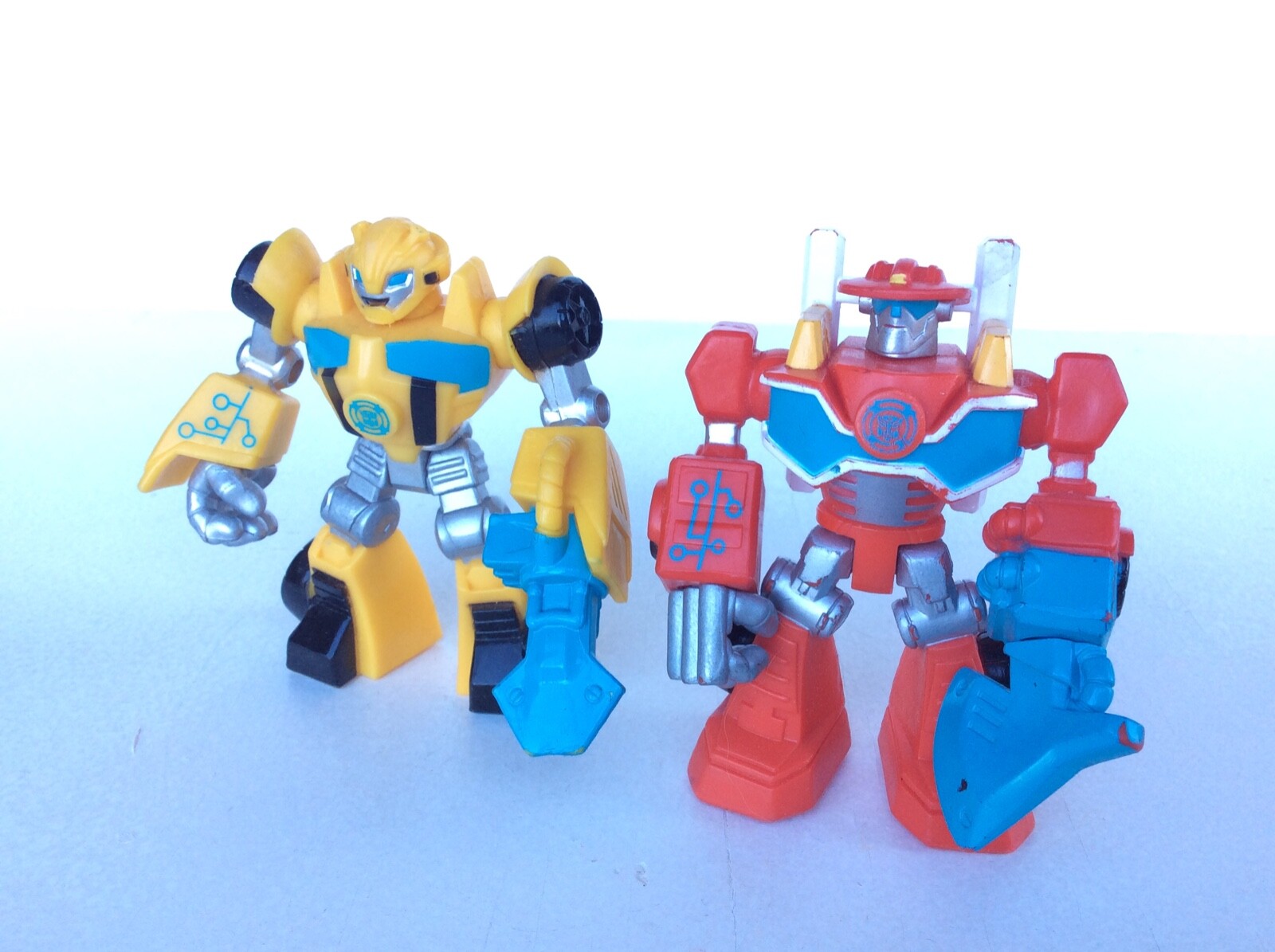 TRANSFORMERS RESCUE BOTS ENERGIZE BUMBLEBEE & HEATWAVE. Playskool Heroes.
