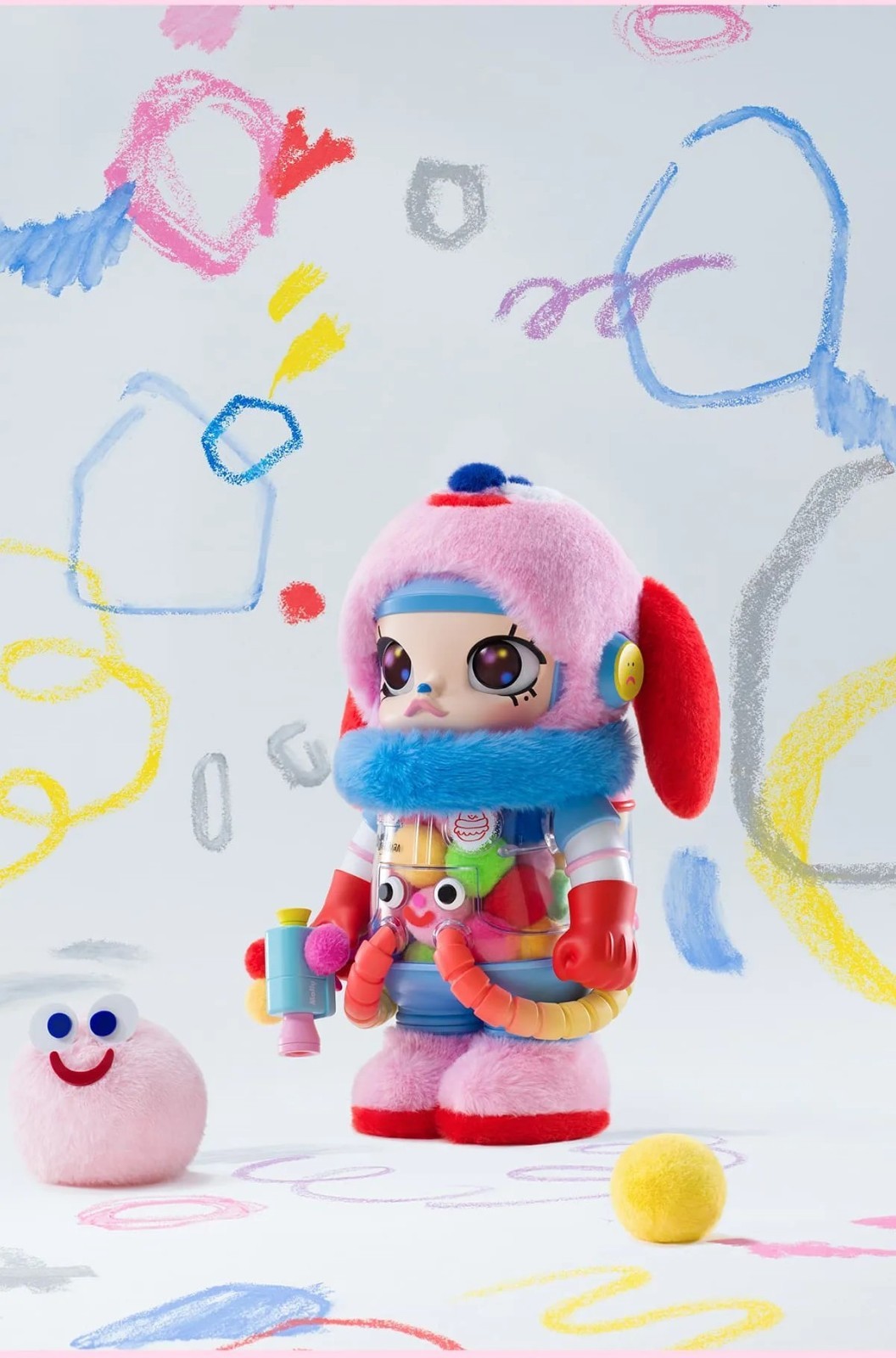 Pop Mart Mega Space Molly 400% Jon Burgerman, New, US Seller, Fast Shipping!