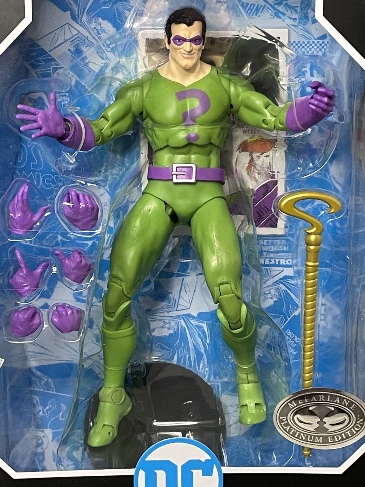McFarlane DC Multiverse The Riddler DC Classic 7” Platinum Edition Figure NEW