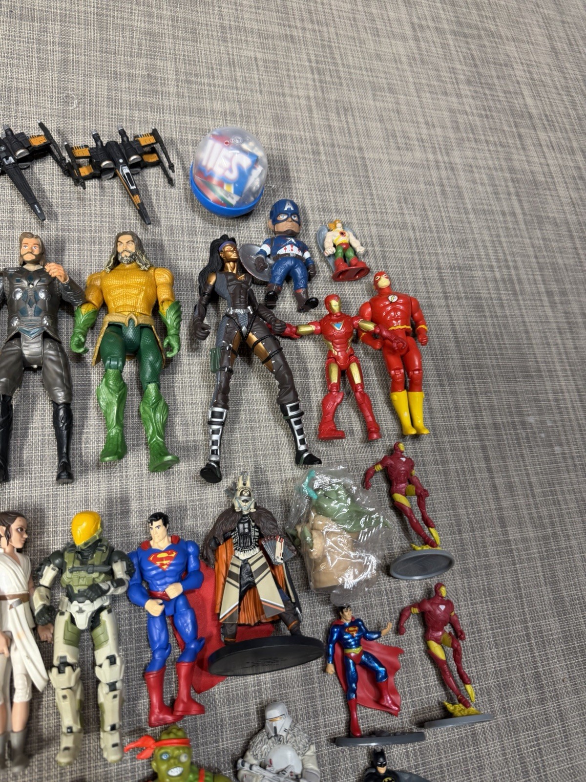 Super Hero Mixed Mega Action Figure Lot Of Many, Batman, Marvel DC