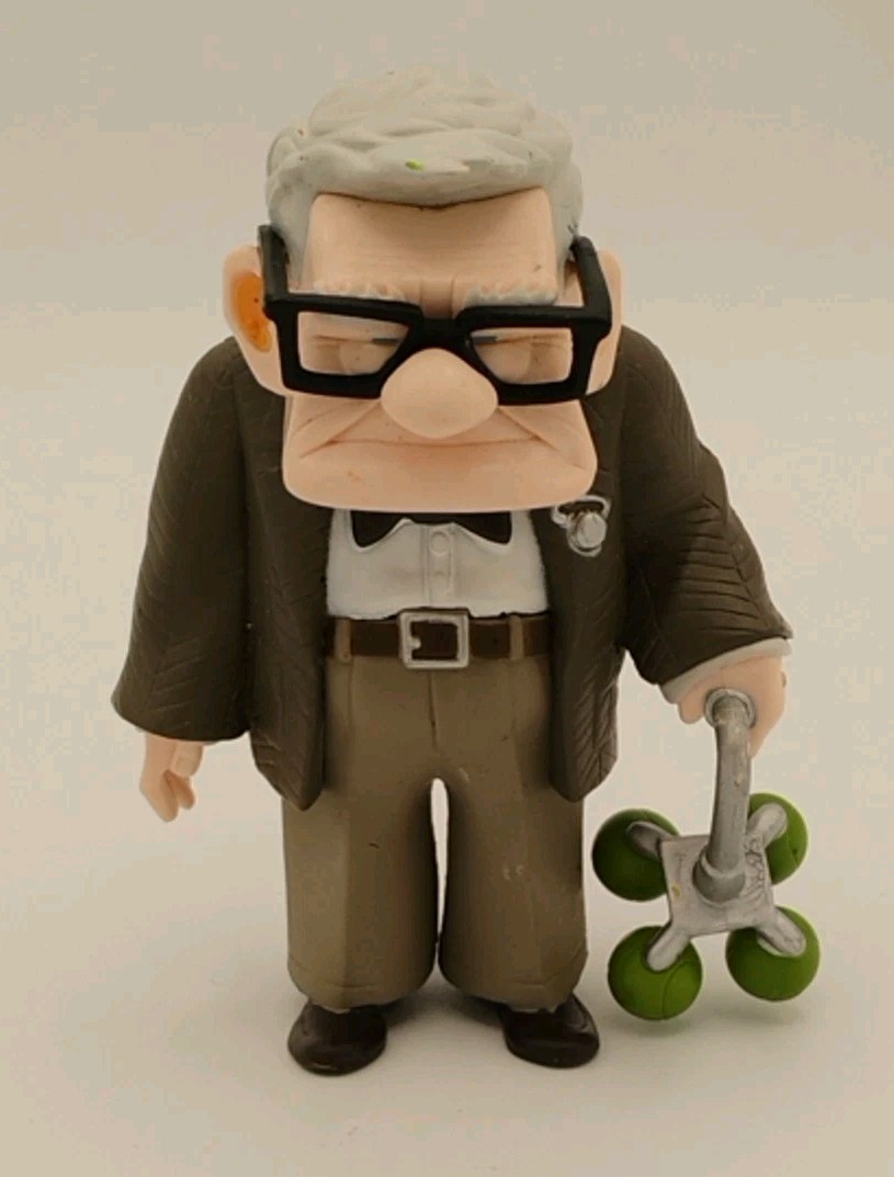 Rare Disney Pixar&rsquo;s Up 4&Prime; Carl Fredrickson Figure