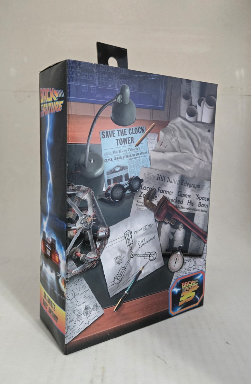 NECA Back to the Future Doc Brown Finale Version Sealed In Hand