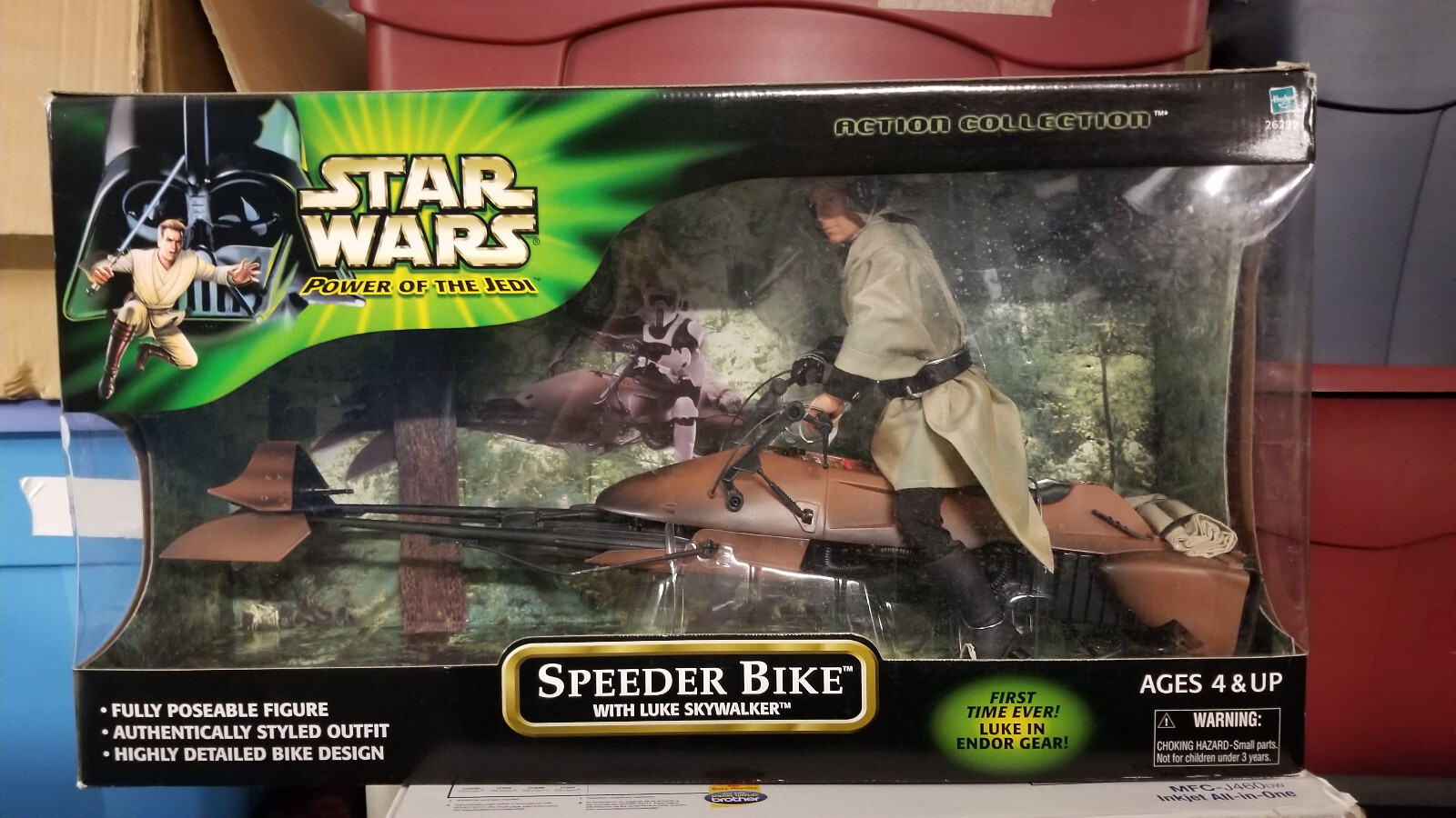 Star Wars Hasbro Luke Skywalker 12&Prime; Speeder Bike Power Jedi 1/6th Endor Empire