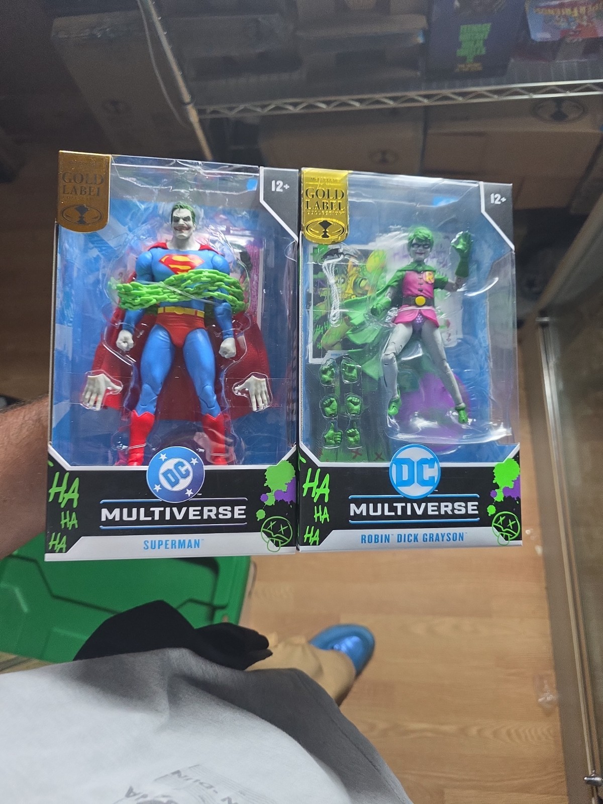 McFarlane DC Multiverse Jokerized Superman & Robin Gold Label