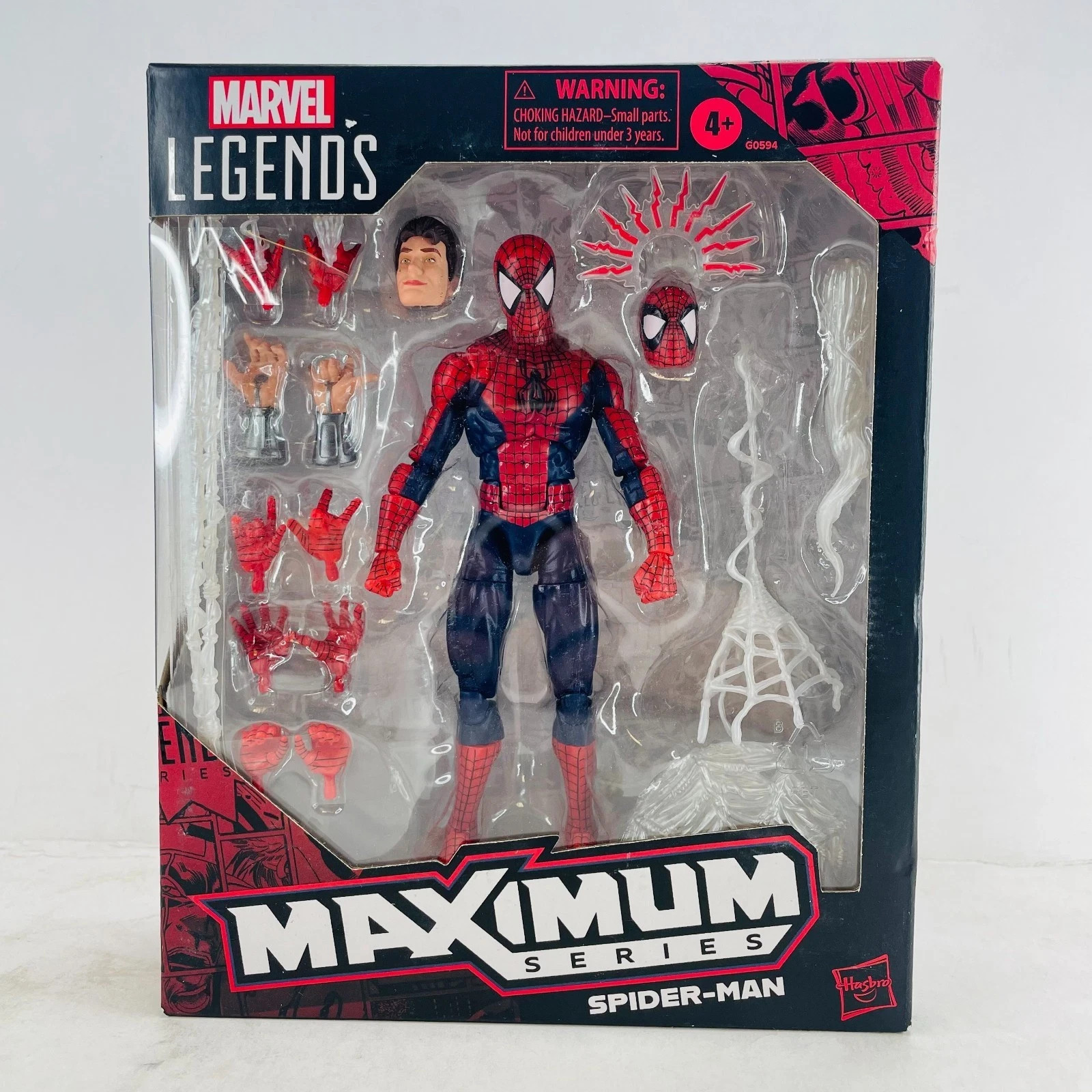 Marvel Legends Spider-Man Maximum Series w/Spider Web 5.5&Prime; Action Figure Toy