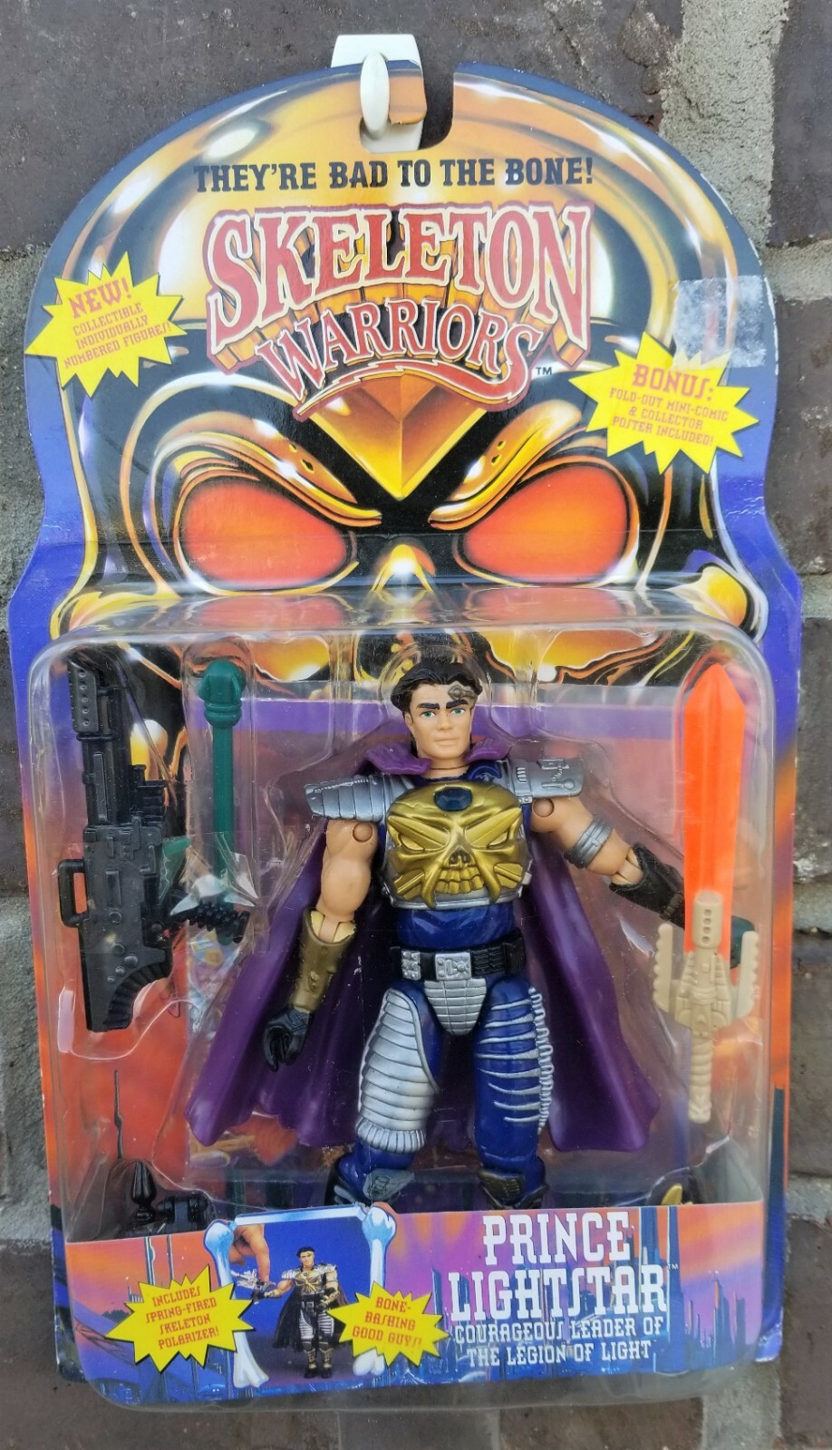 Skeleton Warriors PRINCE LIGHTSTAR Action Figure Playmates 1994 – New !!